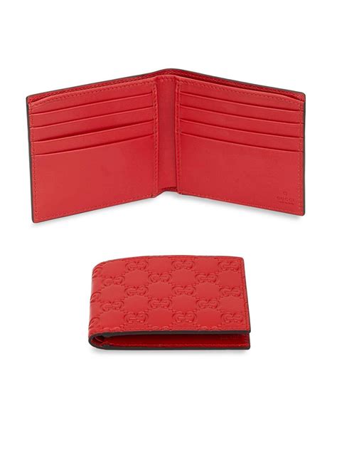 gucci leather card case ebay|Gucci signature wallet red.